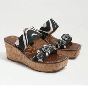 SAM EDELMAN ABRIL PLATFORM WEDGE SANDAL‎ 5.5